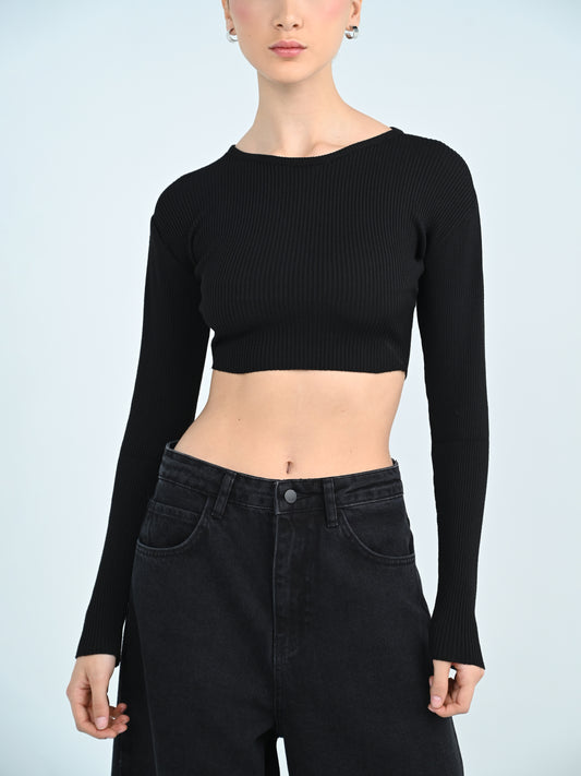 Black Crop Top